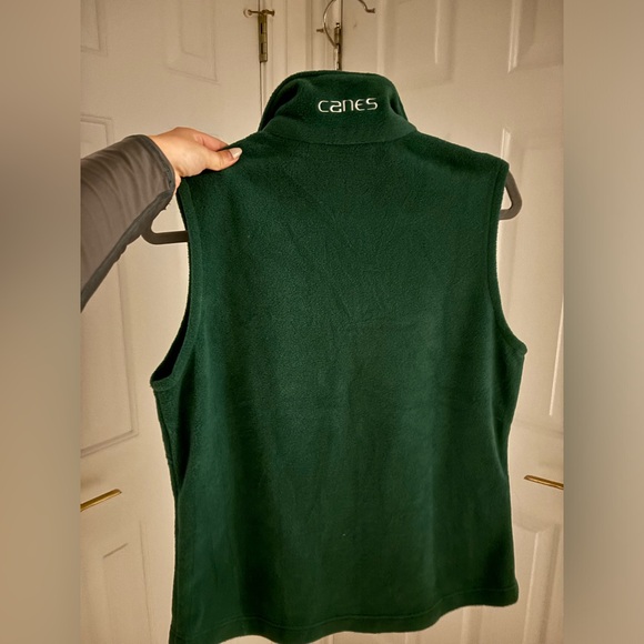 University of Miami Hurricanes Columbia Fleece Vest (Womens M) - Picture 2 of 2